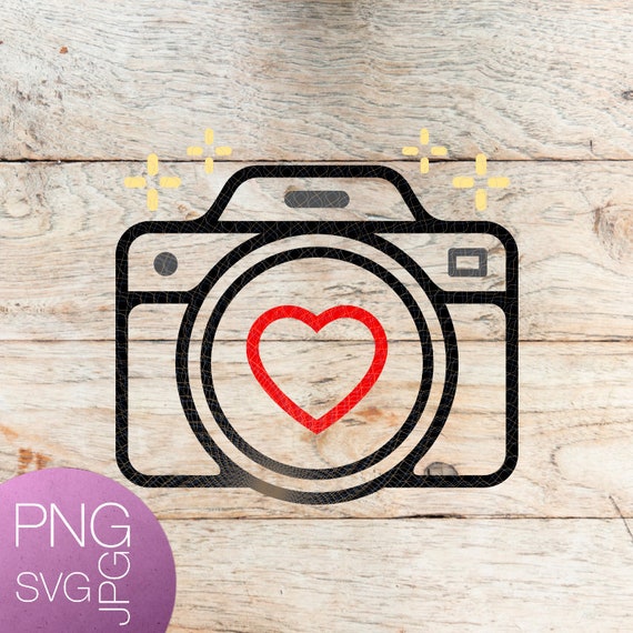 Download Line Camera With Heart Svg Photo Svg Photography Cut File Etsy