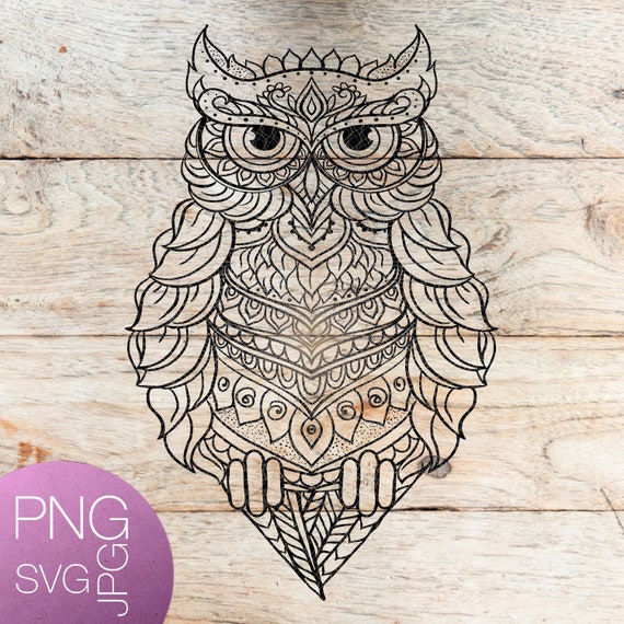 Download Owl Svg Bird Svg Mandala Svg Mandala Owl Svg Animal Svg Etsy PSD Mockup Templates