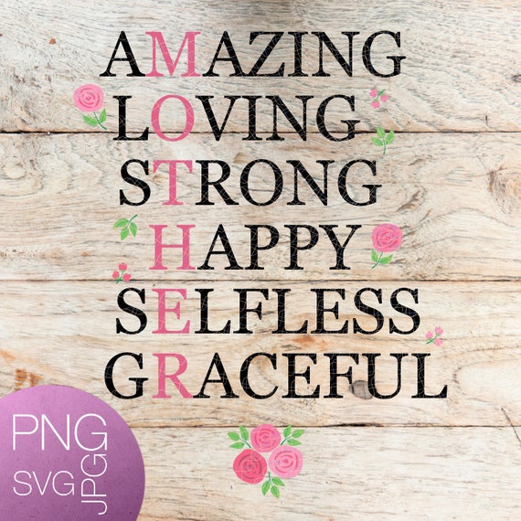 Download Mother Svg Amazing Svg Loving Svg Strong Svg Happy Svg Etsy