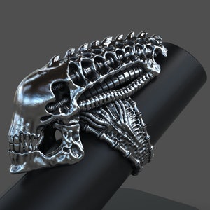 Alien/xenomorph skull ring