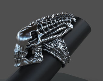 Alien/xenomorph skull ring