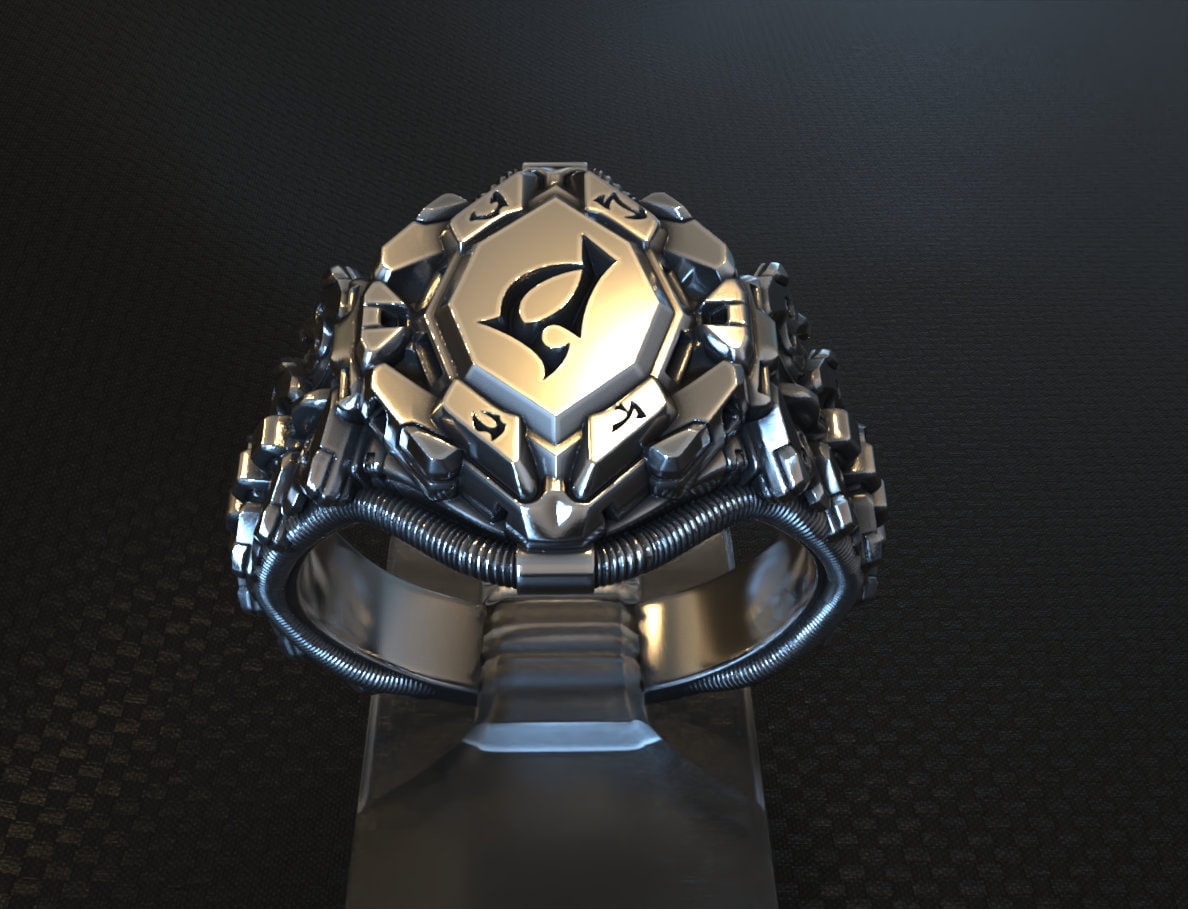 Argent tech ring