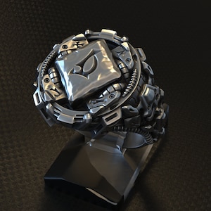 Argent tech signet ring