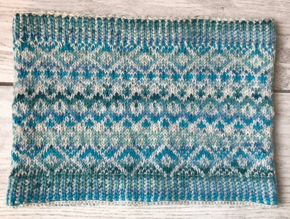 fair isle leaf pattern