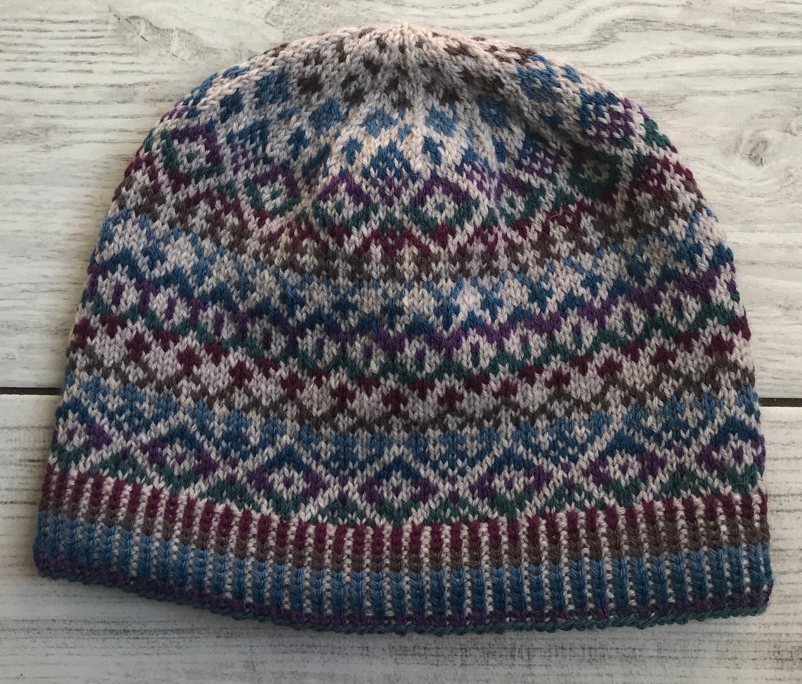 4 Ply Fair Isle Hat Knitting Pattern Digital Download Etsy