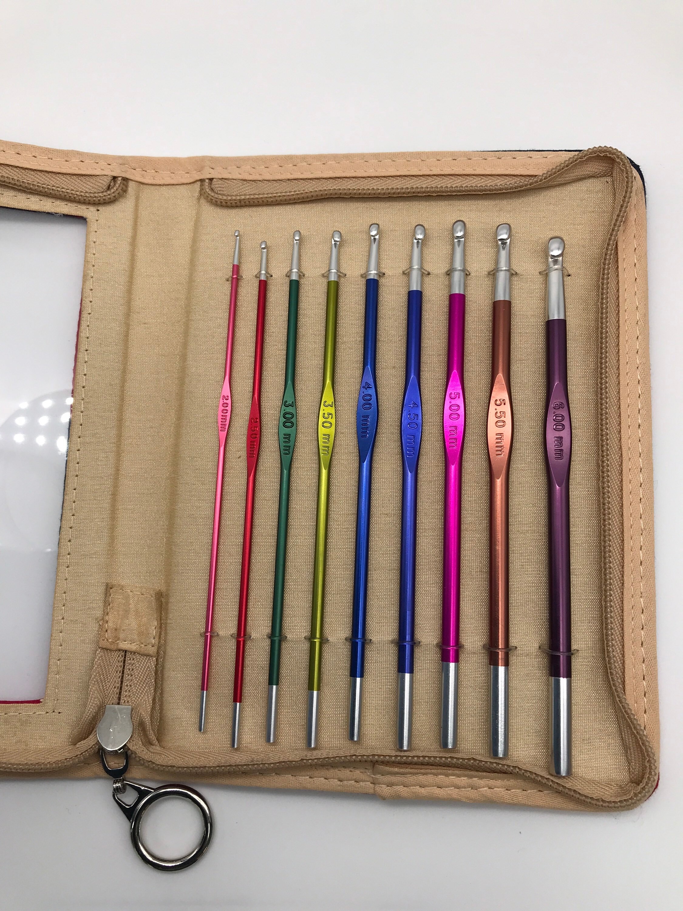 KnitPro Zing Crochet Hook Set 9 Hooks Etsy