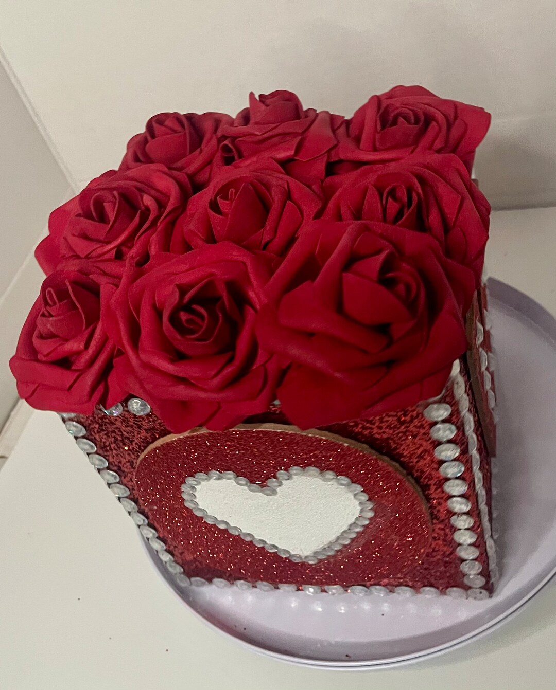 Flower Box Arrangement,valentines, Mothers Day Roses in a Box, Birthday