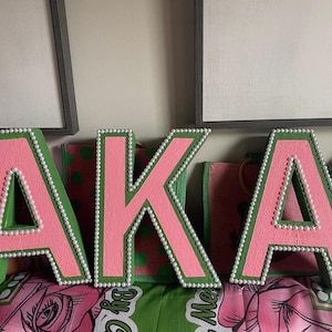 All Greek Letters (AKA featured)with stands (Styrofoam)