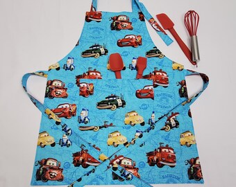 Toddler Retro Cars Apron