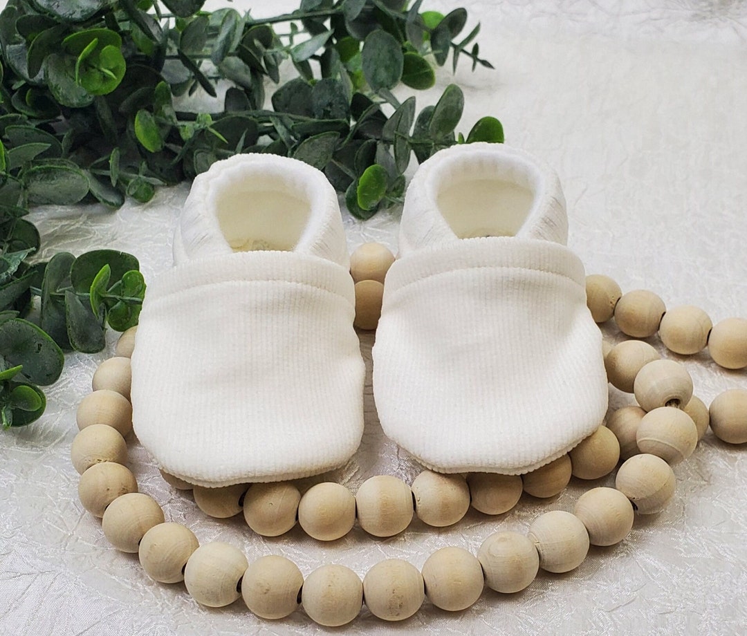 Kiddie Couture Baby Boys Bowie Moccasins - Ivory main image 1
