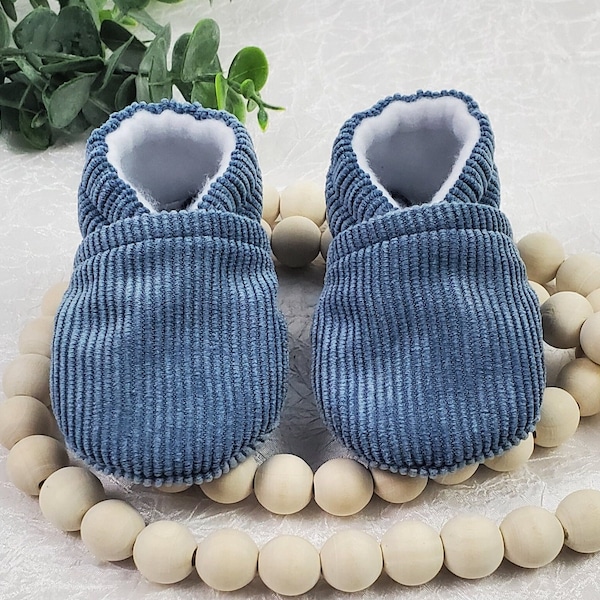 Sky Blue Baby Moccasins, Baby Shoes, Baby Moccasins, Soft Baby Shoes, Baby Shower Gift, Blue Moccasin, Baby Boy Moccasin, Baby Girl Moccasin