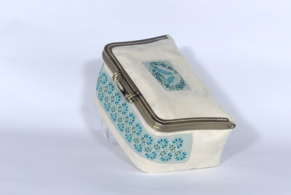 Large Chest Fabric Decoration Jewelry Box Hand Embroidery Etsy