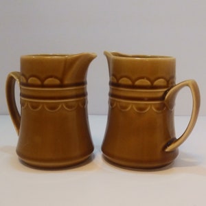 Brown Creamers, Milk Creamer, Pitcher Creamer, Coffee Creamers, Creamer Set, Coffee Gifts, Gifts for Her, Housewarming Gifts, Wedding Gifts
