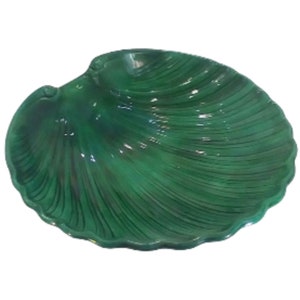 Scotoio Molds | Green | Seashell Plate | Ceramics | Decorative Plate |Centerpiece | Antique | Hand-Crafted | Candy Dish | Living Room Decor