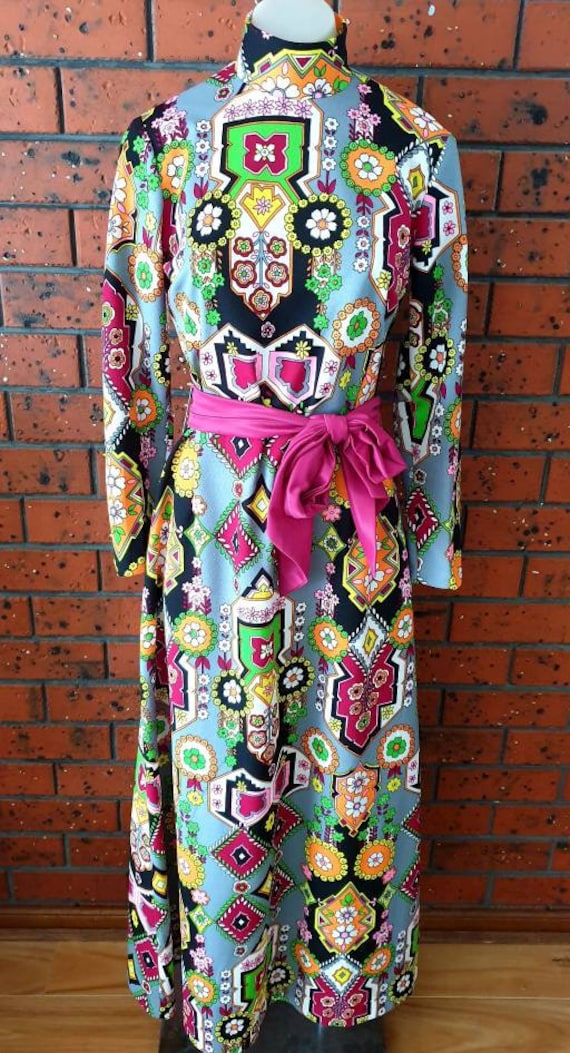 1960s/1970s Boho festival psychedelic paisley pri