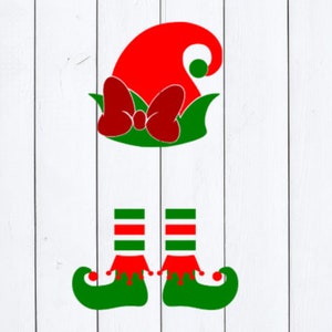 Elfen svg, Weihnachten svg, Elfe Monogramm svg, Cricut, Vektor, Clipart, Png, Eps, Weihnachtssvg, Santa svg, Elfenhut, Elfenfüße, svg