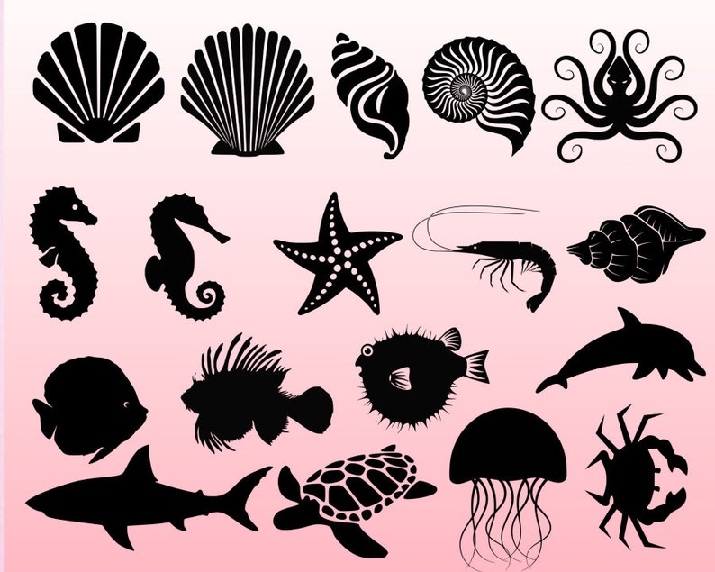 Download Ocean svg bundle under the sea svg seashell svg beach svg | Etsy