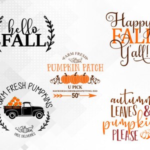 Rustic Fall Svg Bundle 15 Designs, SVG PNG EPS, Pumpkin Patch Svg ...