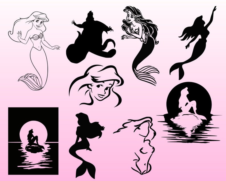 Free Free 159 Disney Little Mermaid Svg SVG PNG EPS DXF File