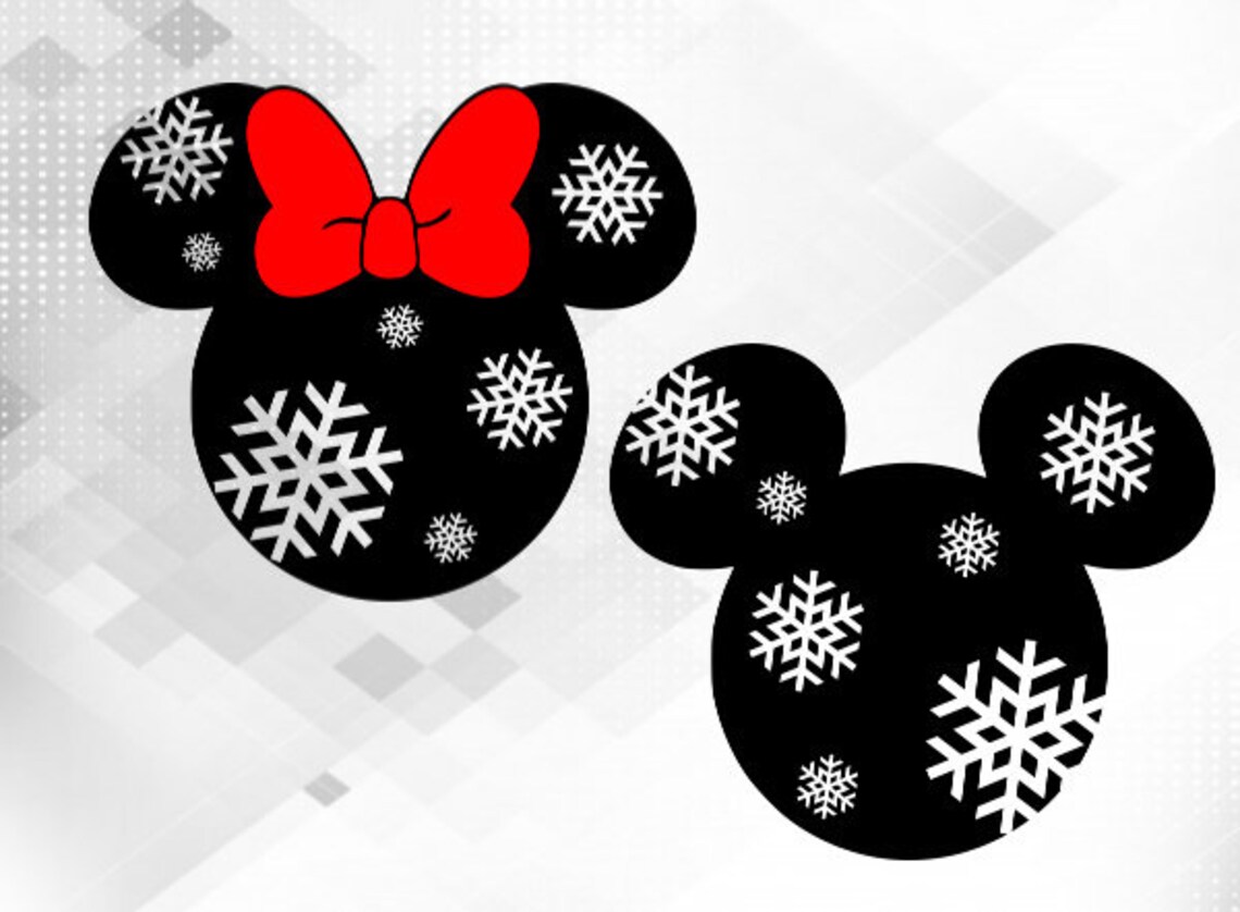 Mickey Snowflakes SVG Christmas Mickey SVG Mickeys Very - Etsy