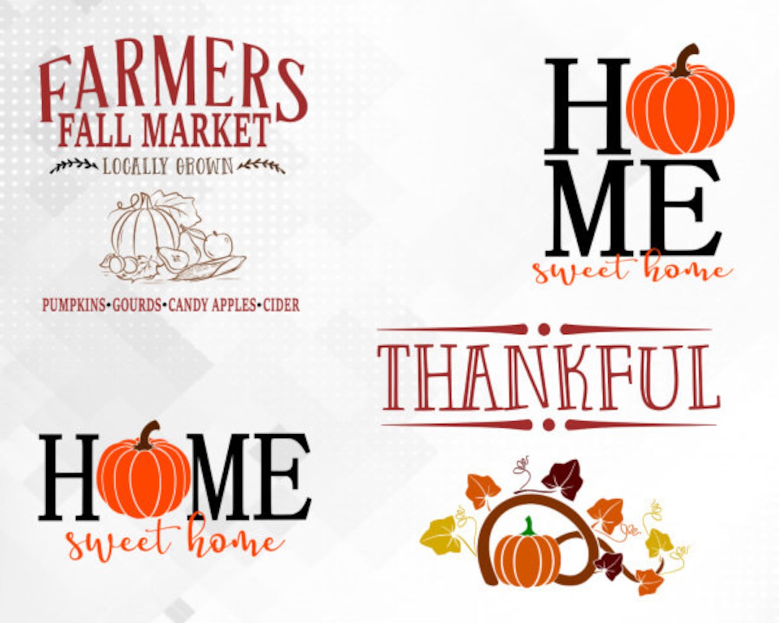 Rustic Fall Svg Bundle 15 Designs, SVG PNG EPS, Pumpkin Patch Svg ...