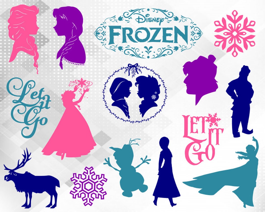 Frozen Svg Bundle, Elsa SVG, Anna Svg, Olaf Svg, Let It Go Svg