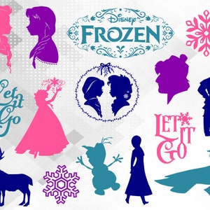 Frozen svg bundle, Elsa SVG, Anna svg, Olaf svg, let it go svg, Princess svg, eps, png, cut files, INSTANT DOWNLOAD