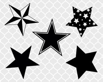 Stars SVG Bundle, star clip art, star svg, star vector, star cut files, star svg files for cricut or silhouette