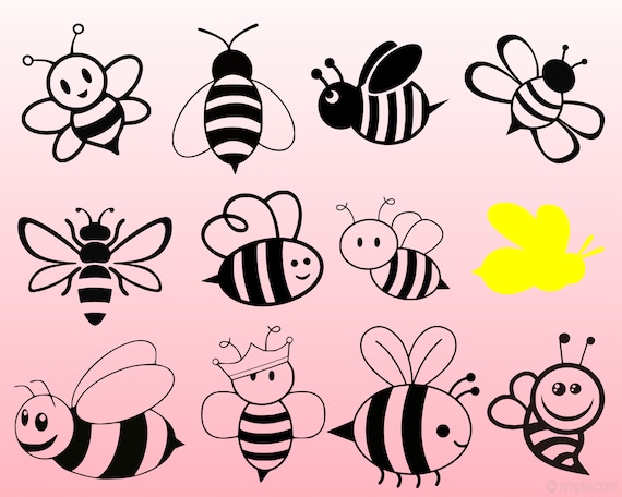 Bees Svg Bundle Bumblebee Svg Honey Bee Svg Bee Svg Bee Etsy