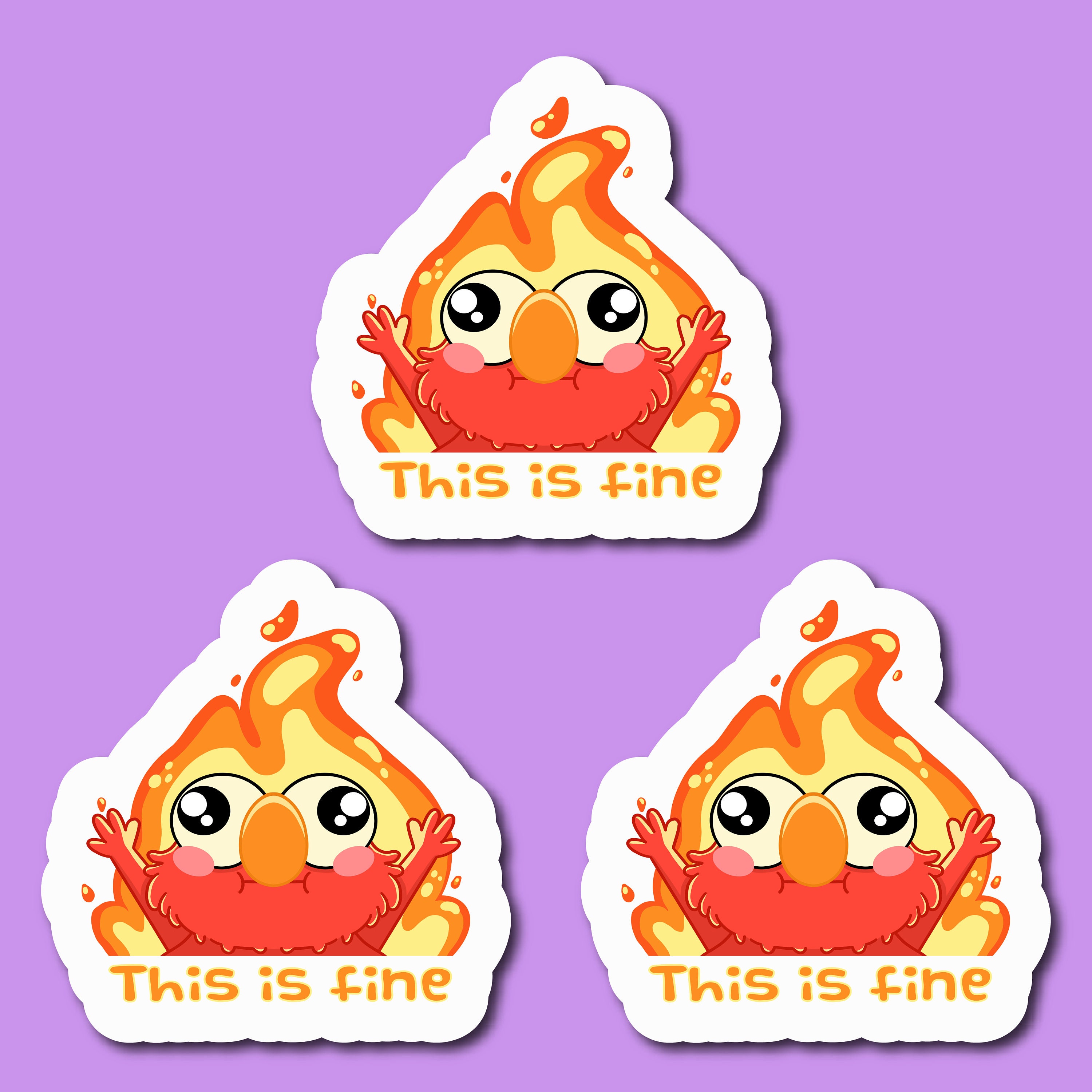 This is Fine Hellmo | Hellmo Meme Sticker | Cute Sticker | Meme Sticker ...
