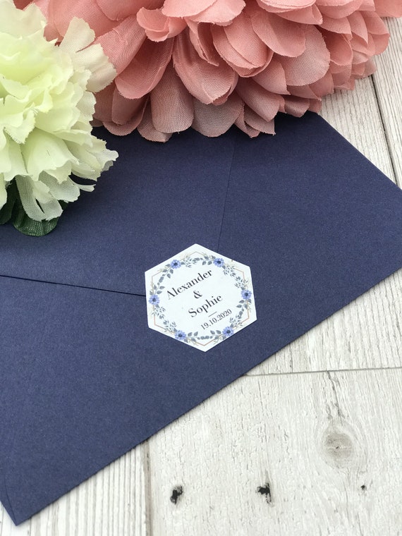 Custom Name Stickers Envelope Seals Wedding party Bridesmaid Bridal Decals 219