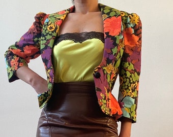 1960s Floral Cotton Jacket