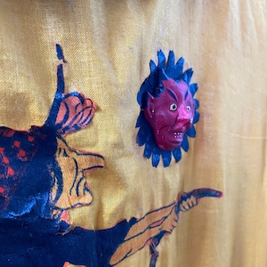 1910s 1920s Halloween Costume w 3D sculpted details! INCREDIBLE Rare Vintage Handmade Collectors Item
