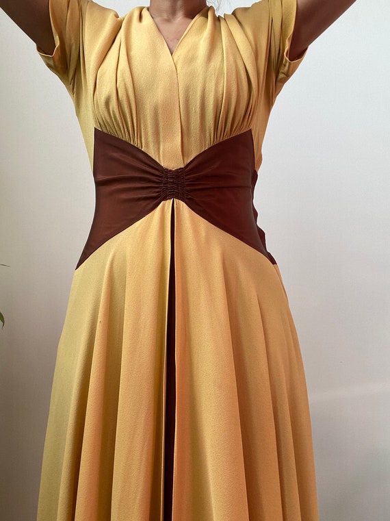 1940s Color Block Grecian Gown ~ Rare 40s Vintage… - image 10