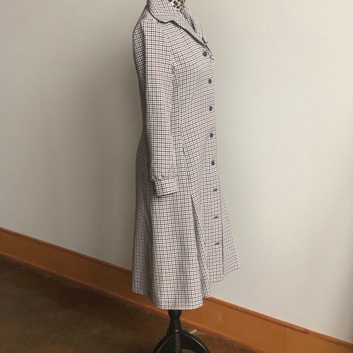 1950s 1960s Coat Dress ~ Saks Fifth Avenue ~ Balloon Sleeves ~ Size shops Small
