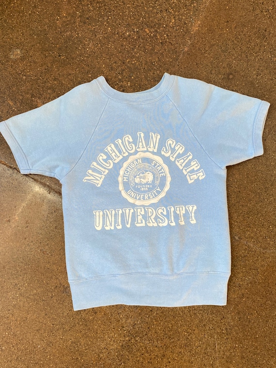 60s BRENT MICHIGAN STATE 半袖スウェットvintage