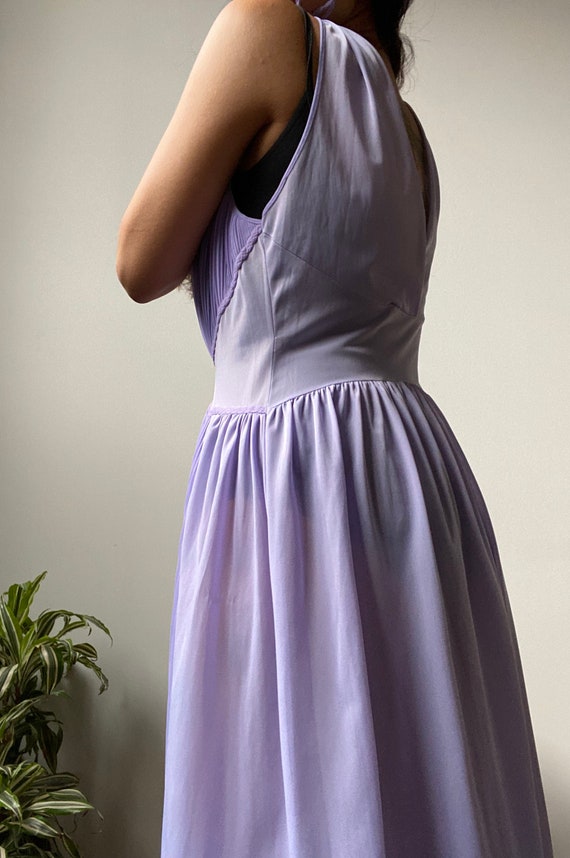 CLOSEOUT SALE 1950s Lavender Dress Vintage Linger… - image 5