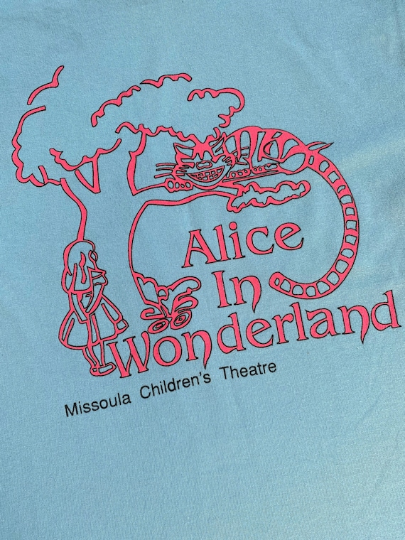 1980s 1990s Alice in Wonderland Tee ~ Cheshire Cat