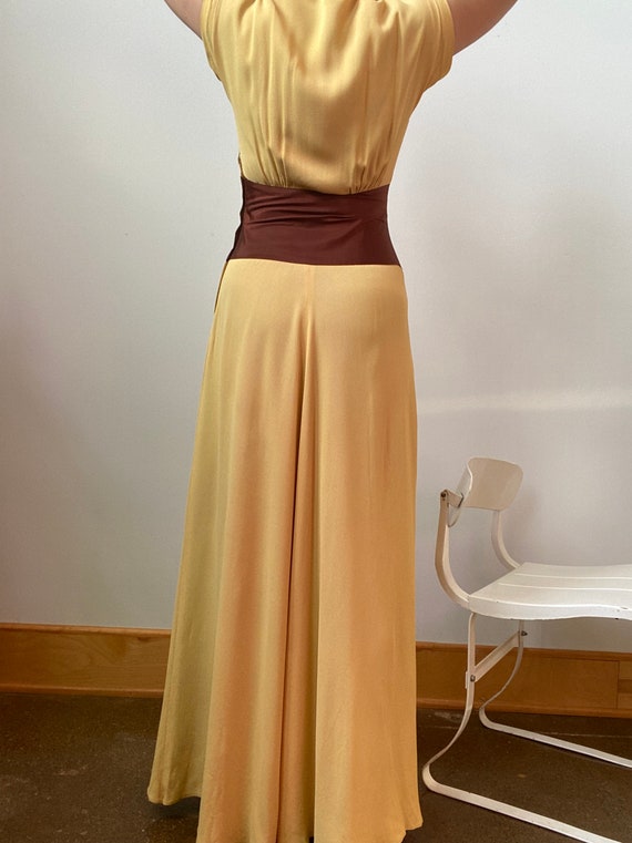1940s Color Block Grecian Gown ~ Rare 40s Vintage… - image 5