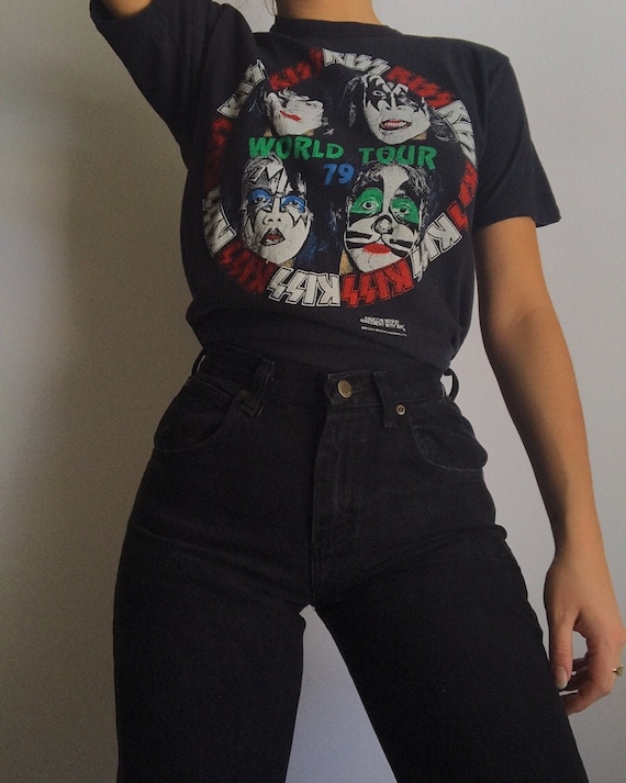 Vintage Original Kiss 1979 concert tour t shirt