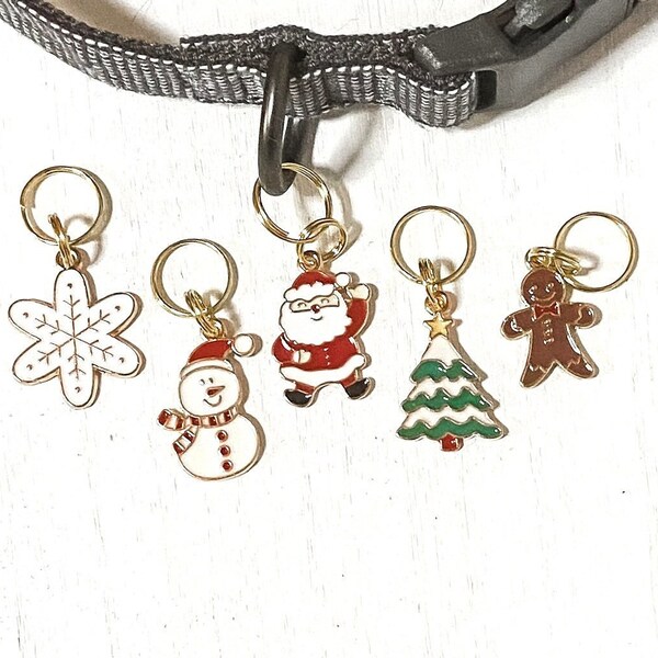 Christmas Collar Charm! Pet Collar Charm! Christmas Dog Tag! Christmas Cat Tag! Pet Collar Accessory!