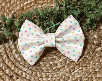 Easter Polka! Easter Bow Tie! Holiday Bow Tie! Bow Ties for Dogs! Bow Tie for Cats!