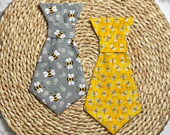 Bee Neck Ties!  Spring Neck Ties!  Neck Ties for Dogs!  Neck Ties for Cats!  Over the Collar Neck Ties!