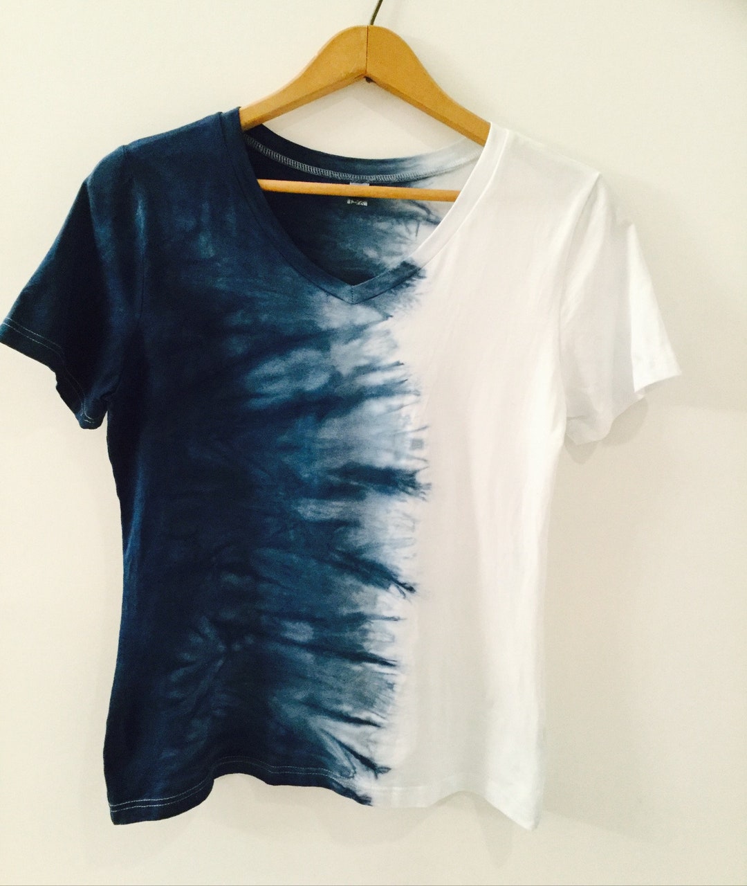 Gradient Indigo Tie Dye Tshirts Shibori Dyed Tshirts for - Etsy