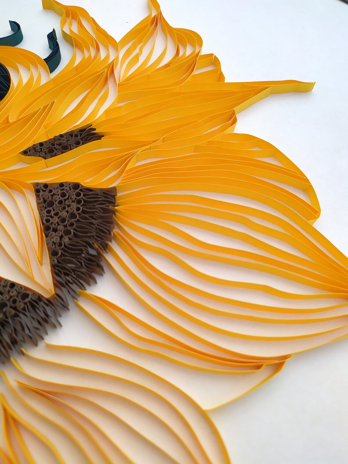 Quilling Sunflowerwall hanging Home decor paper art 3d Etsy