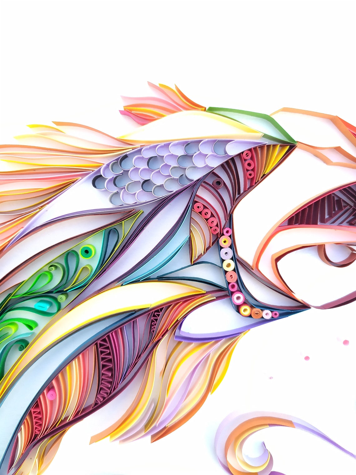 Koi Paper Quilling FishWall HangingHome&LivingGiftable Etsy