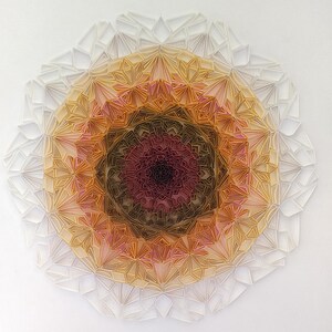 Motivo geometrico, quilling di carta, arte mandala, arte della carta, pittura, pop art, geometrico colorato,