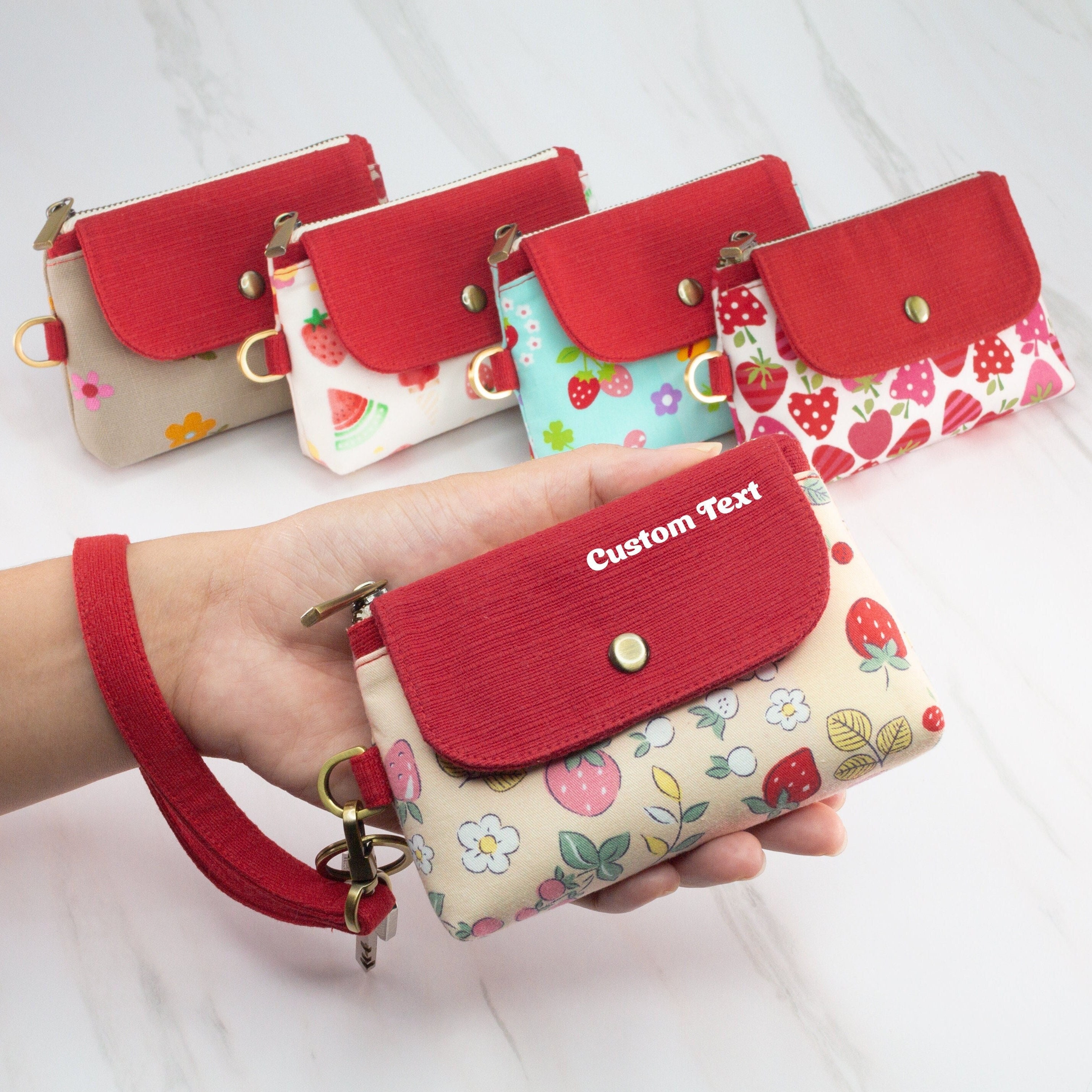 Nawoshow Women Cute Small Wallet Cherry Pattern Coin Purse Card Holder  Clutch Bag