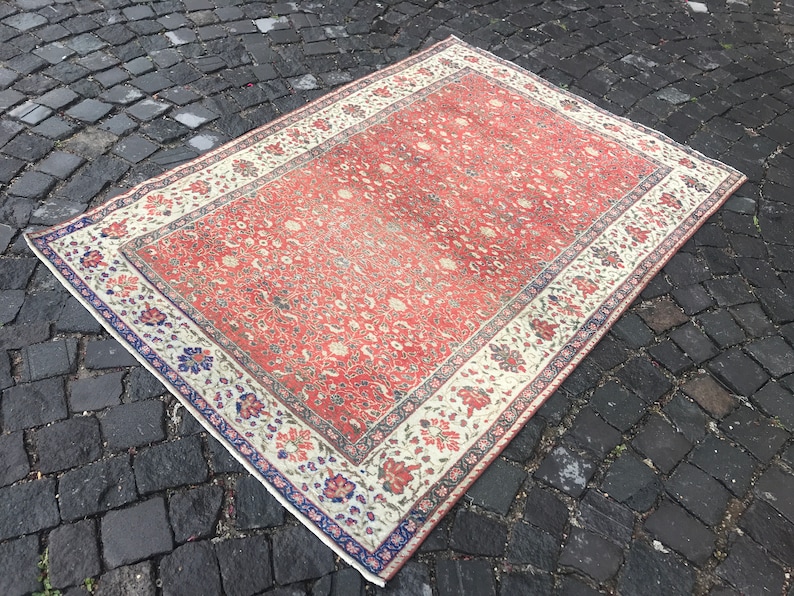 Turkey Rug Bohemian wool rug Bohemian area rug Ethnic rug 171 x 118 CM = 5,61 x 3,87 Ft Area rug Oriental rug Vintage Rug