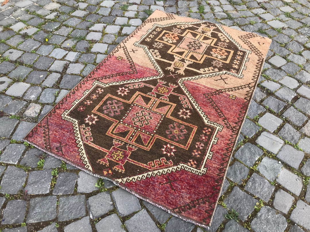 Tukish Wool Rug Vintage Rug, Turkish Wool Rug, Boho Decor, Wool Area Rug, Rugs for ...